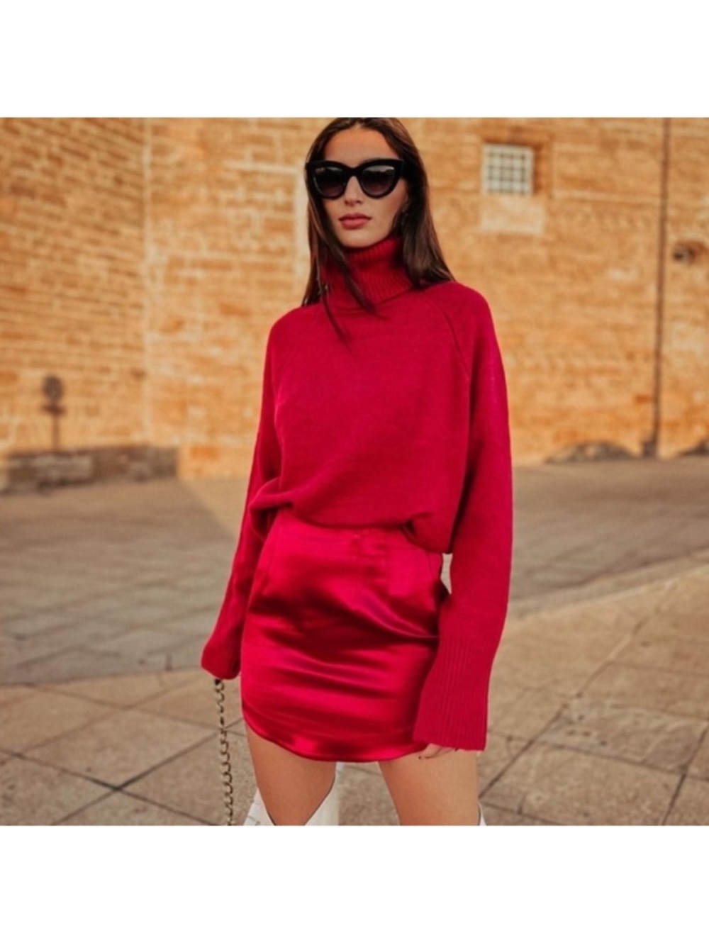 Zara Satin Mini skirt